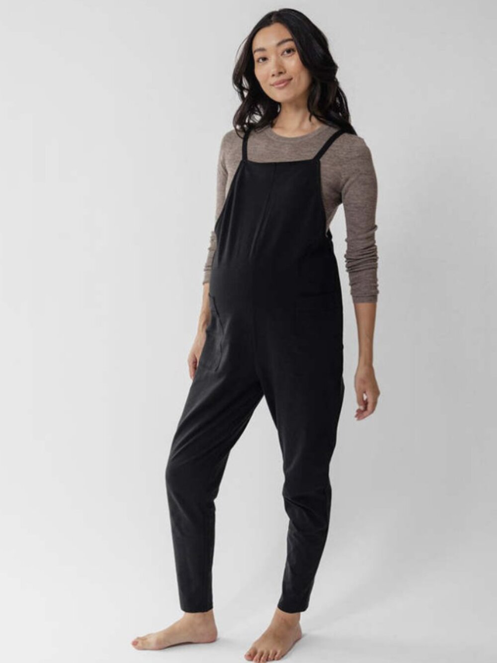 Storq Maternity Anytime Overalls, size M, Black